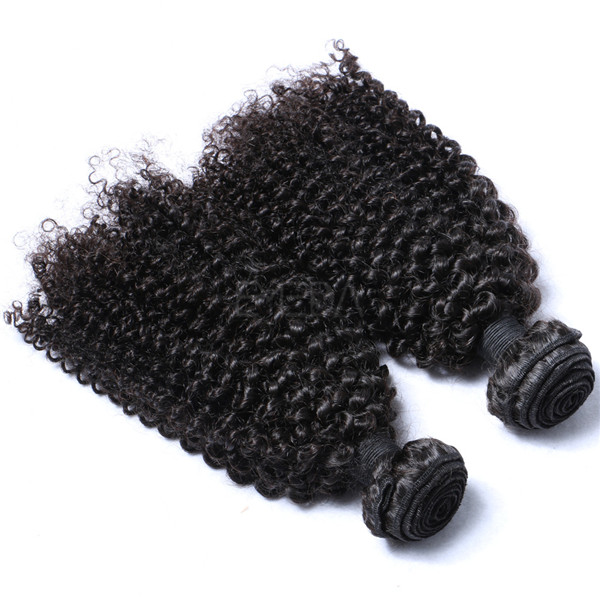 Kinky curl full cuticle first remi hair LJ211